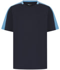 CHILDRENS Navy/Sky Portman PC Mounted Games Sport T-shirt – LV292