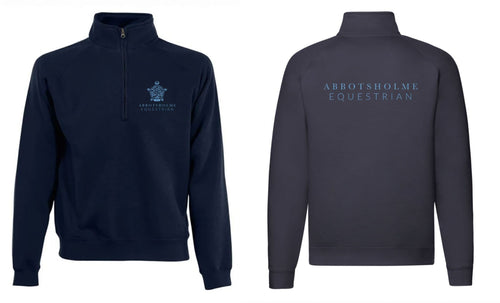 Abbotsholme School Navy Quarter Zip Sweatshirt – SS830