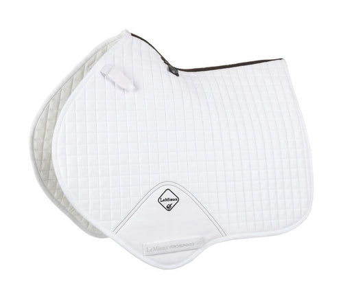 Abinger Forest RC White Embroidered LeMieux Close Contact Saddle Pad