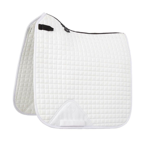 Abinger Forest RC White Embroidered LeMieux Dressage Saddle Pad