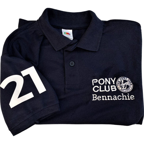 ADULT Bennachie Navy Games Polo Shirt UC101
