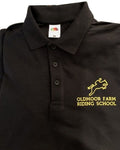 ADULT Black Oldmoor Riding School Staff Polo Shirt