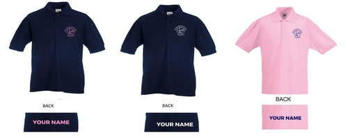 ADULT Brocklesby Hunt Pony Club Navy Polo Shirt