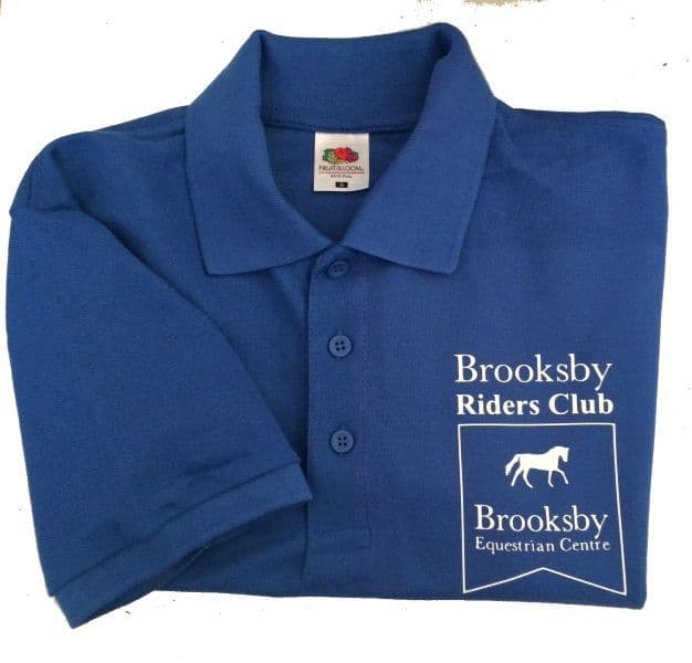 ADULT Brooksby Riders Club Royal Polo Shirt
