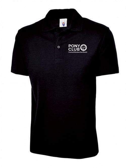 ADULT Crawley & Horsham Hunt South Black Polo Shirt UC101