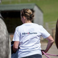 Adult Ladies Organic Tee Shirt Here4Horses EA01F