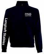 Adult Langtoft stables Navy Quarter Zip Sweatshirt SS830