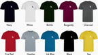 Adult Men's Organic Tee Shirt Here4Horses