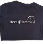 Adult Men's Organic Tee Shirt Here4Horses