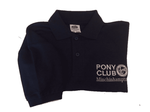 ADULT Minchinhampton Pony Club Navy Polo Shirt