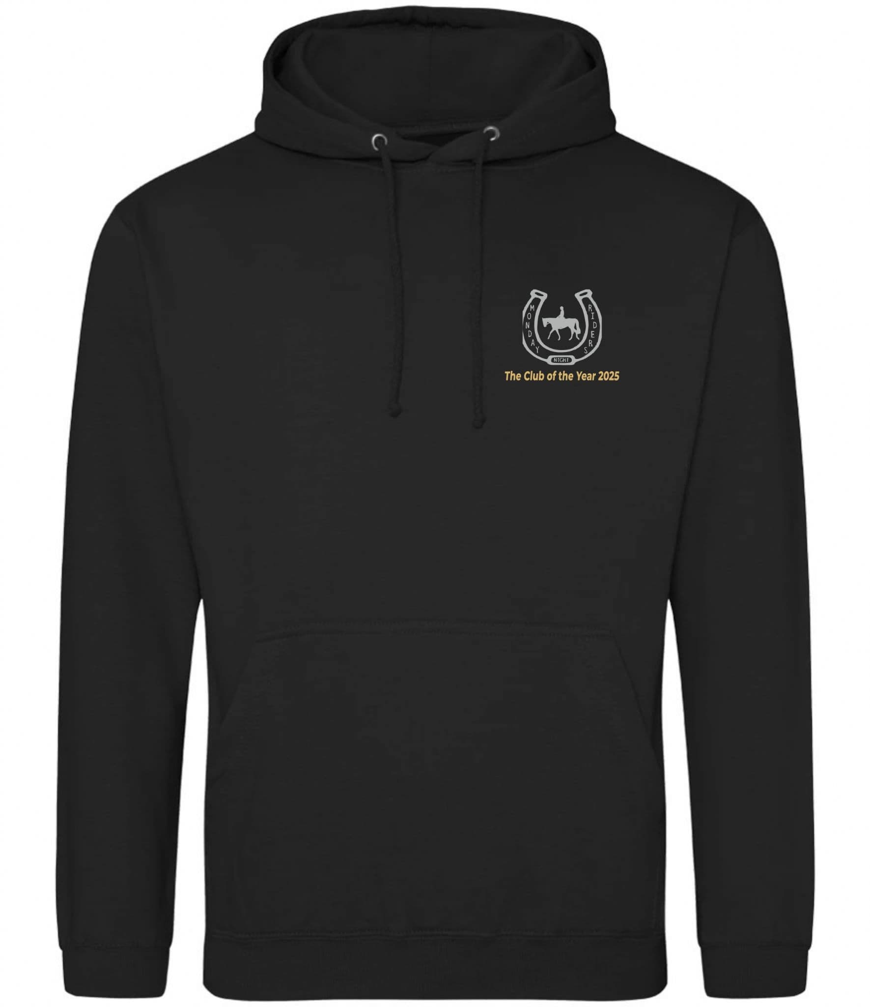 Adult Monday Riders Black Hoodie