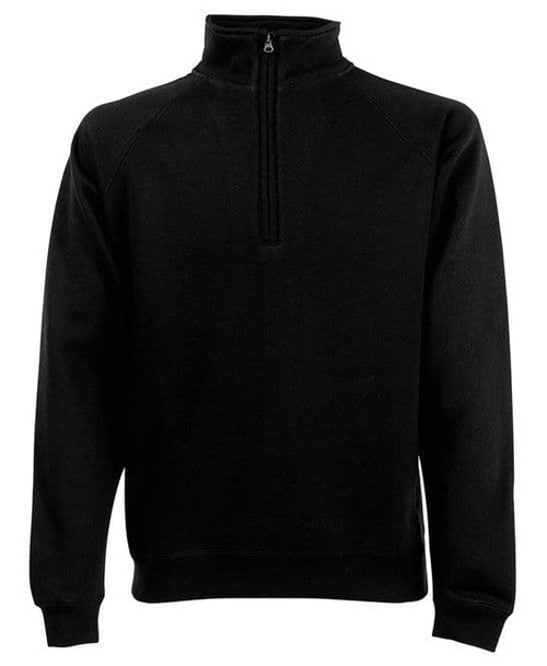 Adult Monday riders Black Quarter Zip Sweatshirt SS830