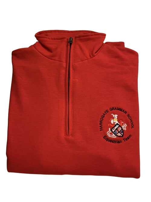 Adult Monday riders Black Quarter Zip Sweatshirt SS830