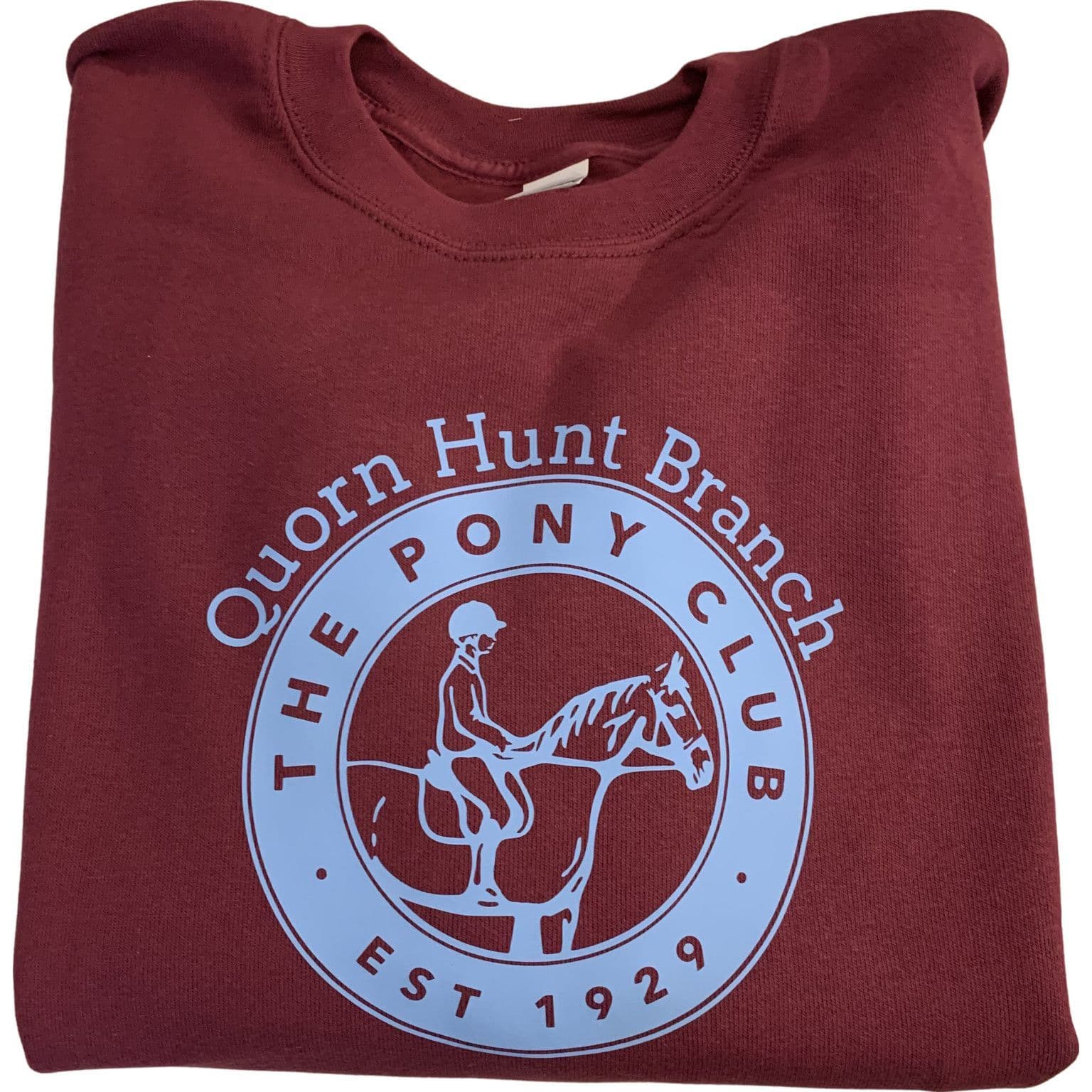 Adult Quorn Hunt Burgundy Sweatshirt UX3