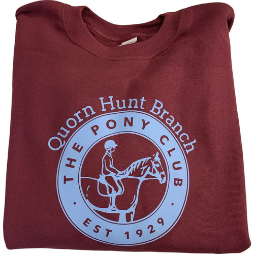 Adult Quorn Hunt Burgundy Sweatshirt UX3