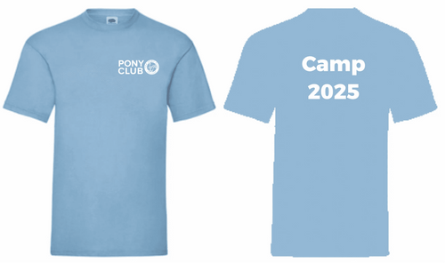 ADULT Red Piece CAMP 25 Sky T Shirt. SS030