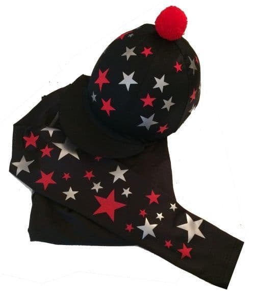Adult's Black Base Layer & Hat Silk.