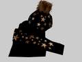 Adult's Black/Rose Gold Base Layer & Hat Silk