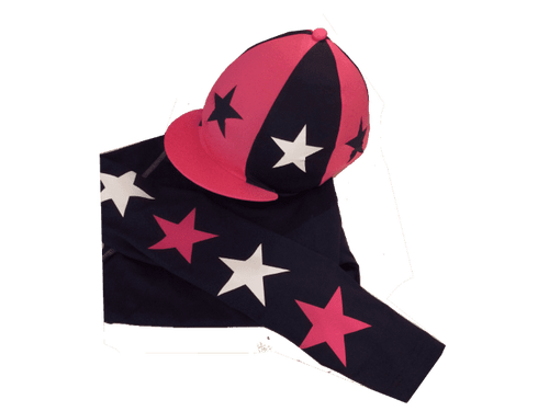 Adult's Navy & Hot Pink, White, Base Layer & Hat Silk