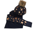 Adult's Navy/Rose Gold Base Layer & Hat Silk