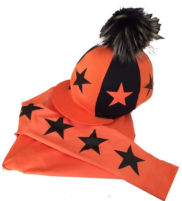Adult's Orange Base Layer & Quartered Hat Silk