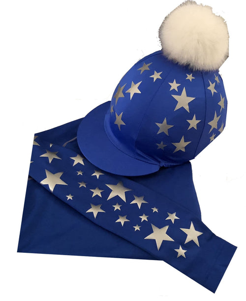 Adult's Royal/Silver Rhino Base Layer & Hat Silk