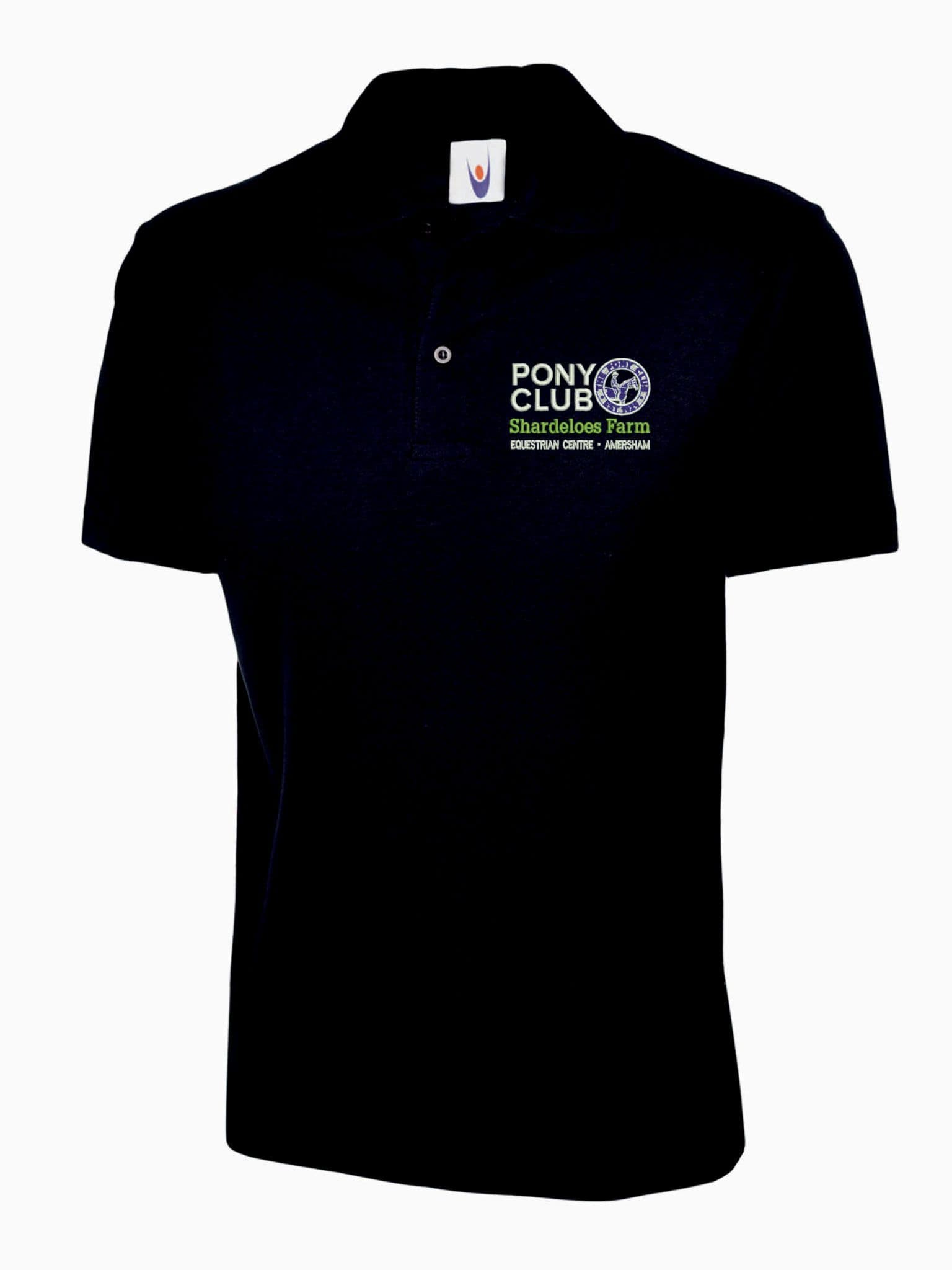 ADULT Shardeloes Farm EC Navy Polo Shirt UC101
