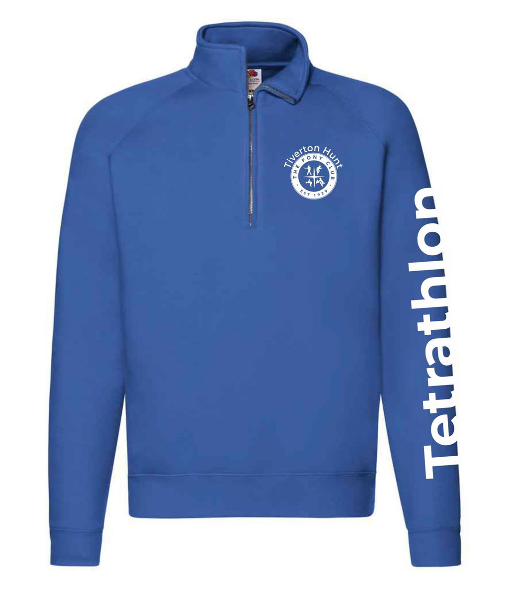 Adult Tiverton PC TET Royal Quarter Zip Sweatshirt SS830