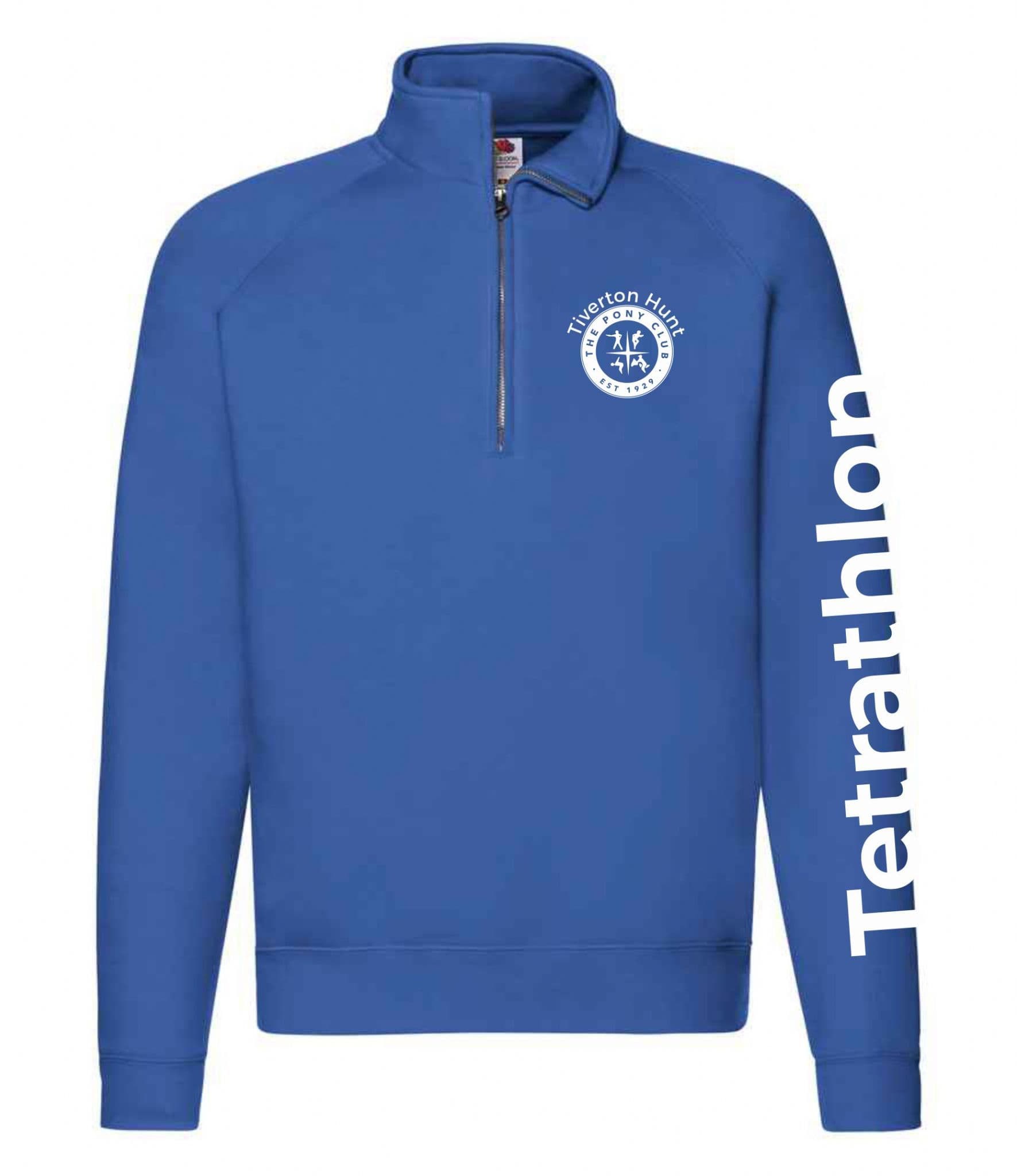 Adult Tiverton PC TET Royal Quarter Zip Sweatshirt SS830