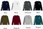 Adult Unisex Long Sleeved Organic Tee Shirt Here4Horses SX750