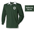 ADULT Woodland Hunt Bottle Green Long Sleeved Rugby Shirt
