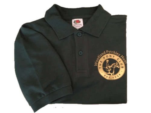 ADULT Woodland Pytchley Hunt Branch Bottle Green Polo Shirt UC101