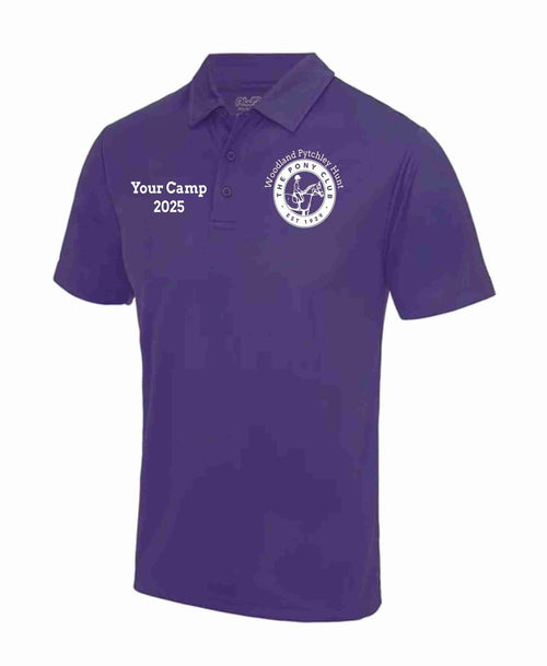 ADULT Woodland Pytchley PC CAMP 25 Purple Polo Shirt JC040