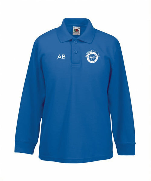 Adults Berkeley South Long Sleeve Royal Blue Polo UC113