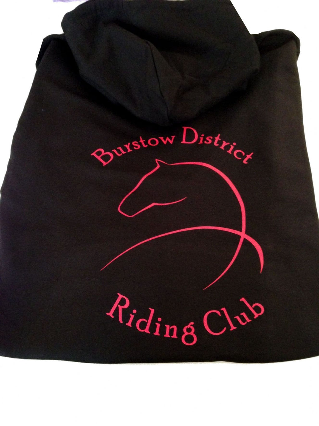 Adults Black Burstow District Riding Club Hoodie
