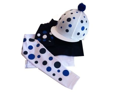 Adults Black/White/Royal Base Layer, polo and silk.