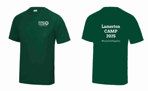 Adults Bottle Lamerton Pony Club "Cool" Camp 2025 T Shirts JC001
