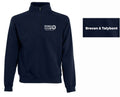 Adults Brecon & Talybont Navy Quarter Zip Sweatshirt