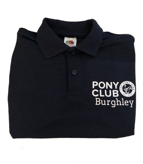 Adults Burghley Navy Blue Polo UC101