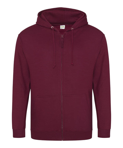 Adults Burgundy Red Piece Equestrian Stables Full Zip Hoodie