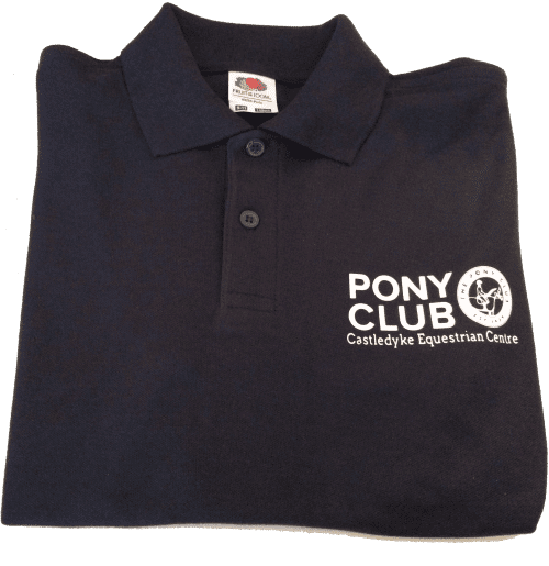 Adults "Castledyke Equestrian Centre" Navy Blue Polo