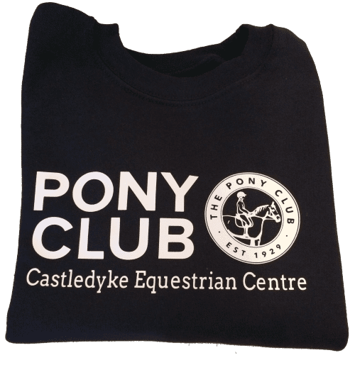 Adults "Castledyke Equestrian Centre"' Navy Sweatshirt