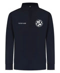 ADULTS Checkendon Navy ¼ Zip Top – LV874