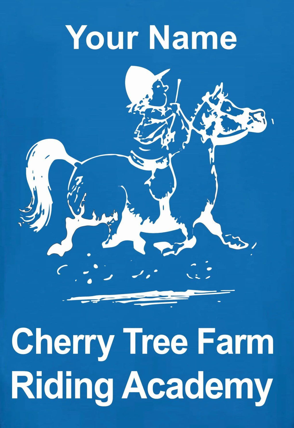Adults Cherry Tree Farm Riding Academy Royal Hoodie JH001