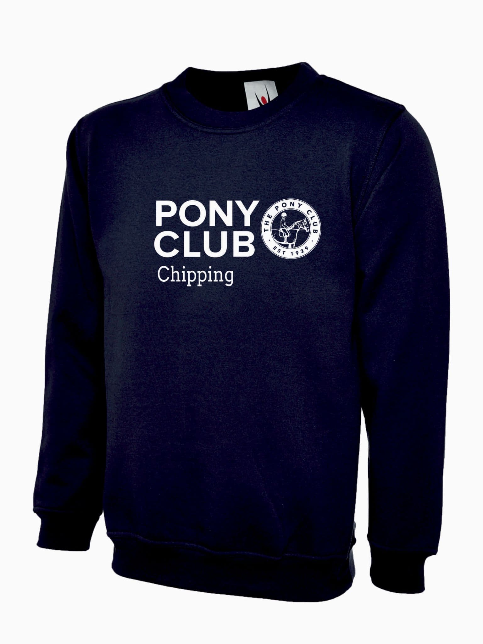 Adults Chipping Pony Club Navy Sweatshirt UX3