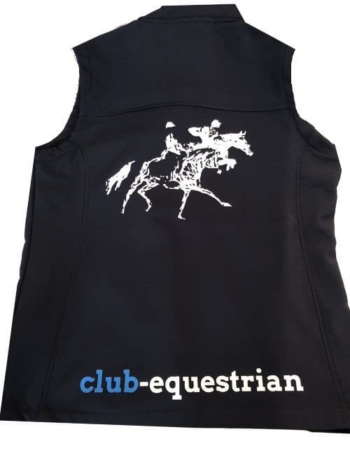 Adults Club Equestrian Navy Soft shell Body Warmer