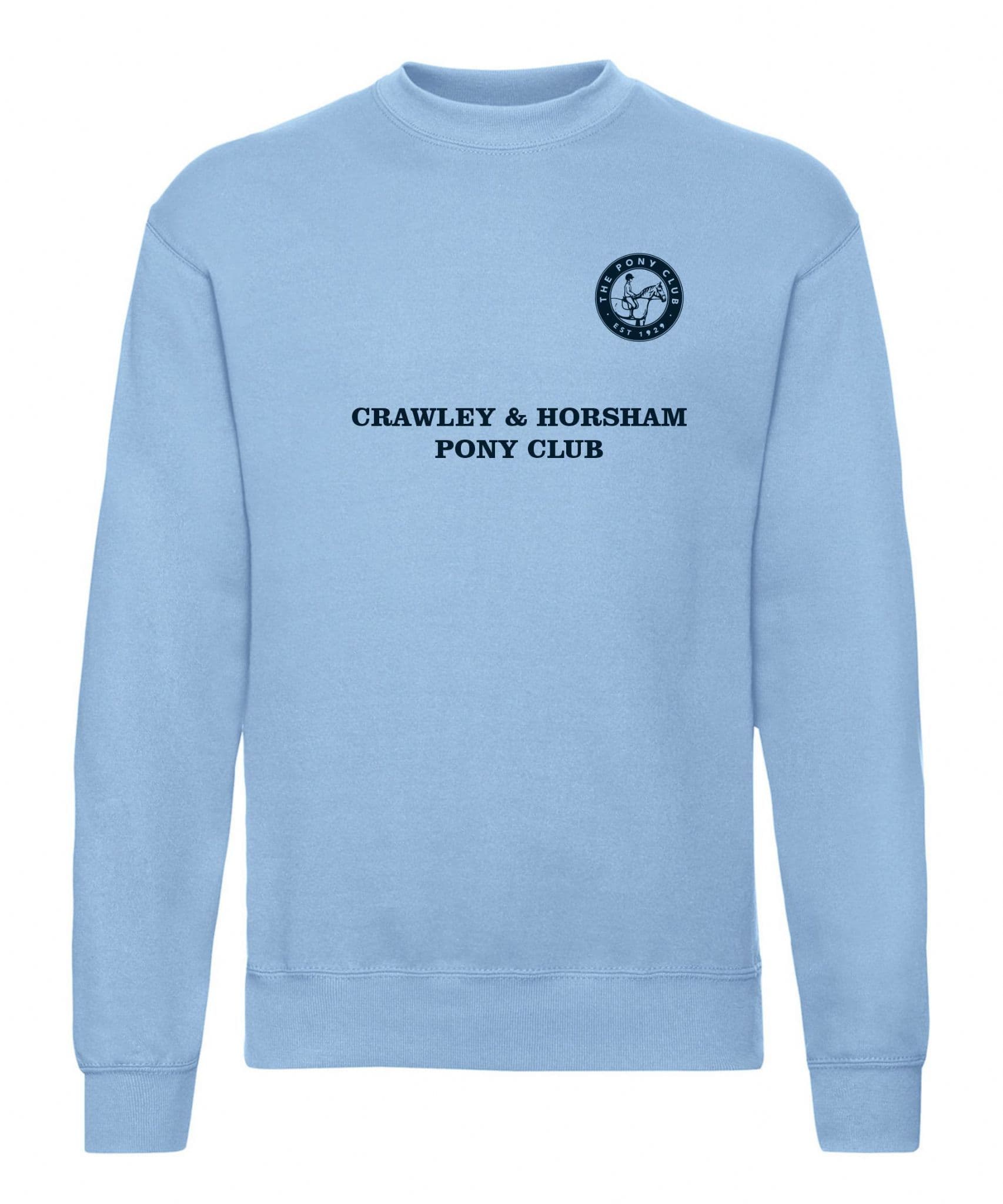 Adults Crawley & Horsham Hunt Pale Blue Sweatshirt SS9