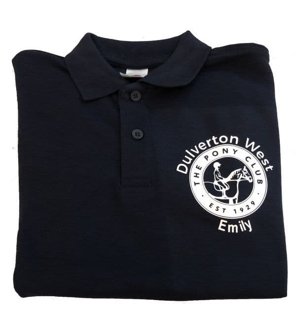 Adults Dulverton West Pony Club Navy Polo UC101