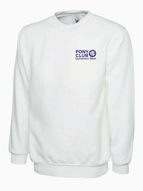 Adults Dulverton West White Games Sweatshirt UX3