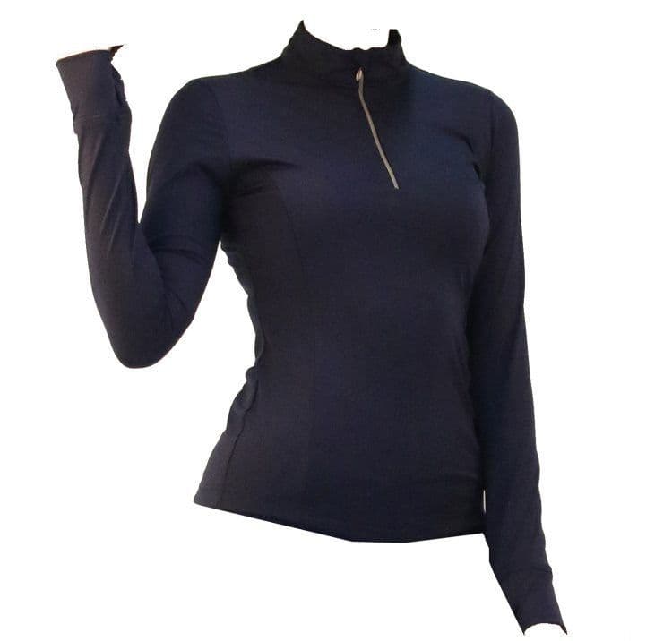 Adults Durham University Equestrian Society Navy Quarter Zip Base Layer